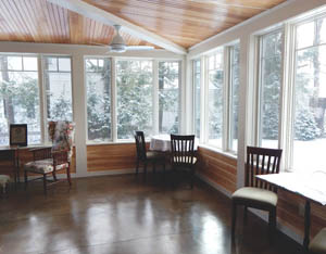 Partridge House Vermont sun porch